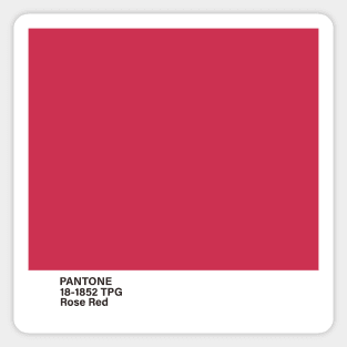 pantone 18-1852 TPG Rose Red Sticker